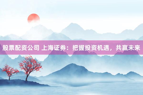 股票配资公司 上海证券：把握投资机遇，共赢未来